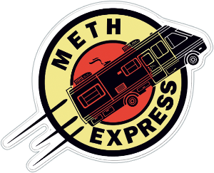 meth express vinyl sticker