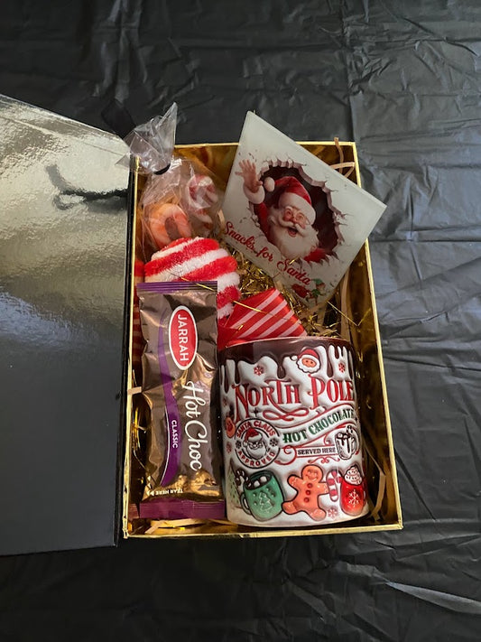 Santas christmas eve snack pack gift box