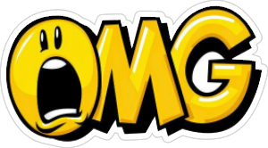 omg vinyl sticker