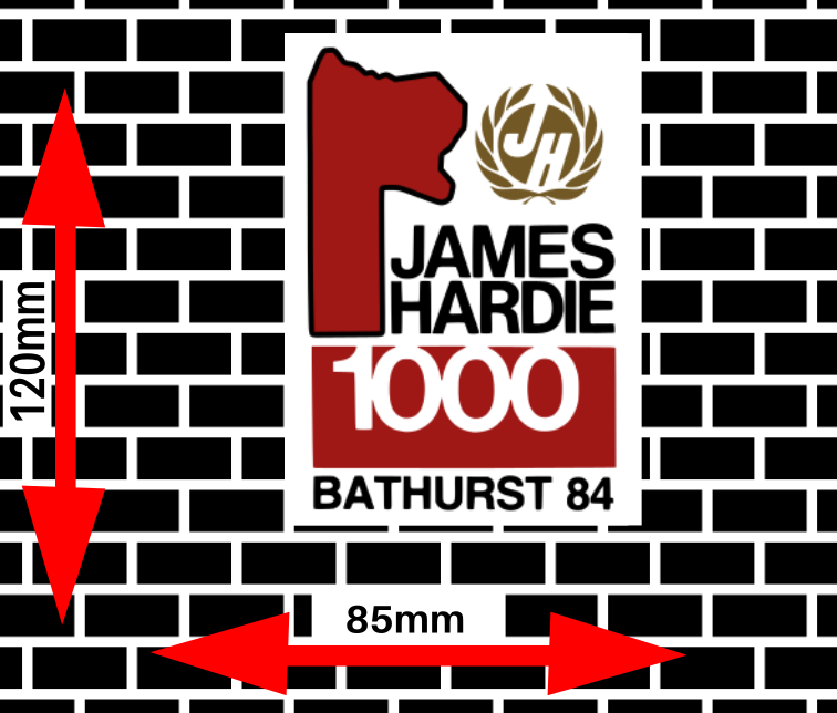 James hardie Bathurst 1000 vintage/retro Sticker