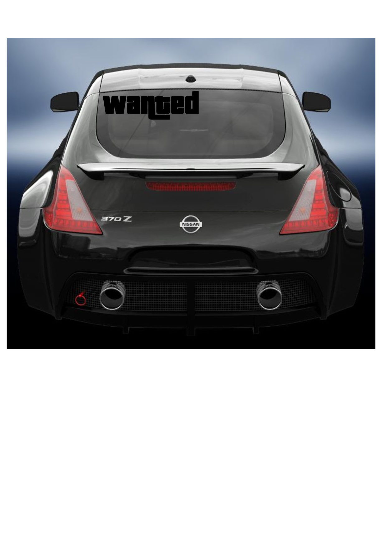 Wanted JDM style vinyl sticker/decal