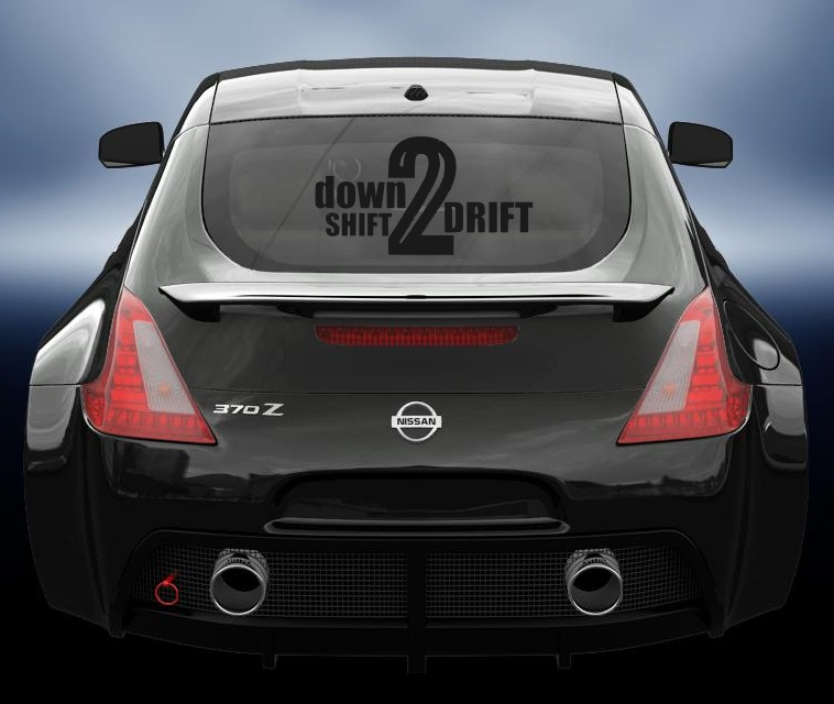 Down shift 2 drift vinyl sticker