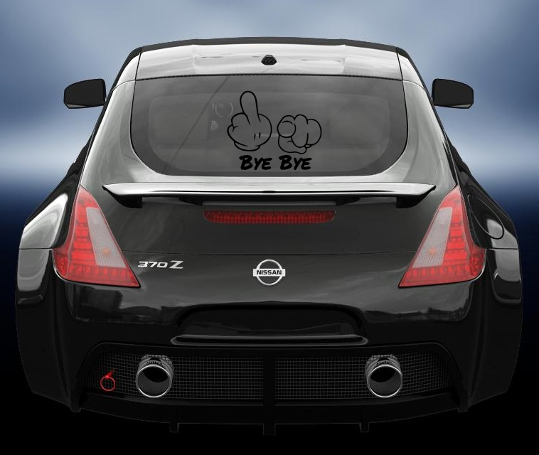 Bye Bye vinyl decal