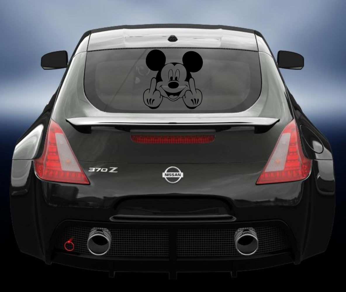 Mouse Finger Vinyl Decal