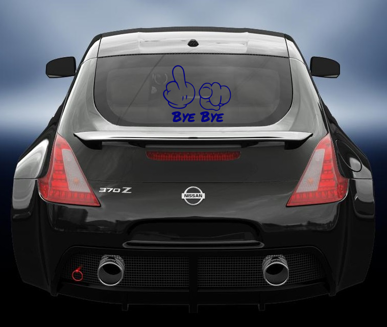 Bye Bye vinyl decal