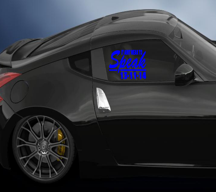 it aint weak to speak vinyl Decal