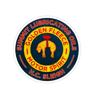 golden fleece motor spirit retro Sticker
