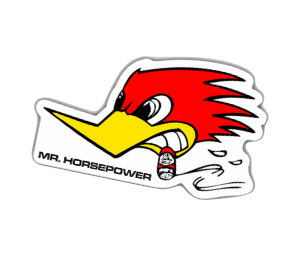 Mr Horsepower vintage/retro Sticker