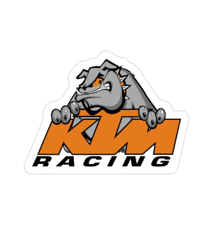 KTM Racing Team bulldog design printed sticker