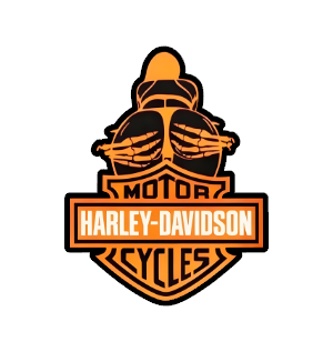 harley davidson girls ass design printed sticker