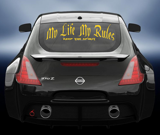 My Life My Rules vinyl sticker/decal