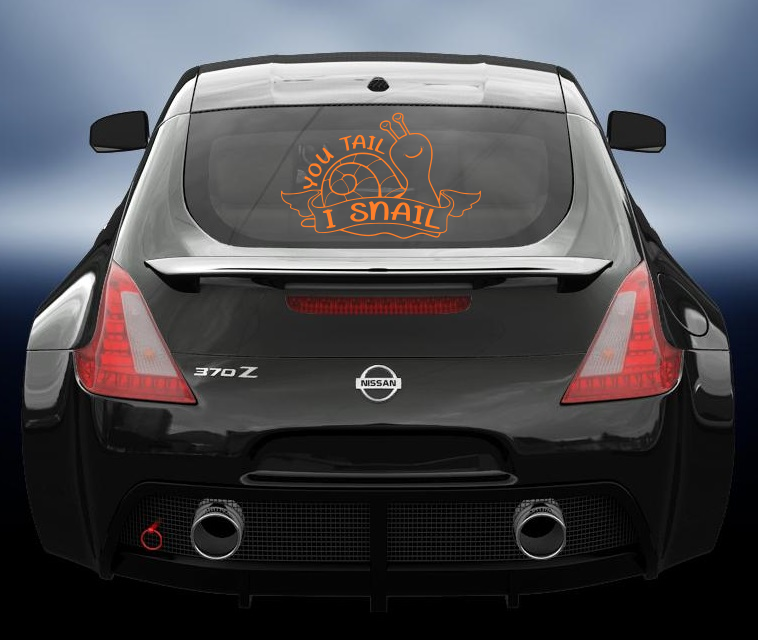 You tail i snail vinyl sticker