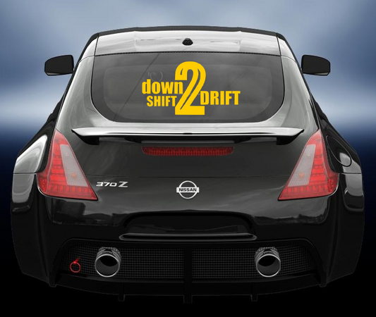 Down shift 2 drift vinyl sticker
