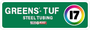 Greens Tuf retro/vintage printed sticker