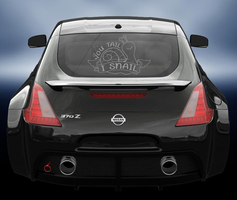 You tail i snail vinyl sticker