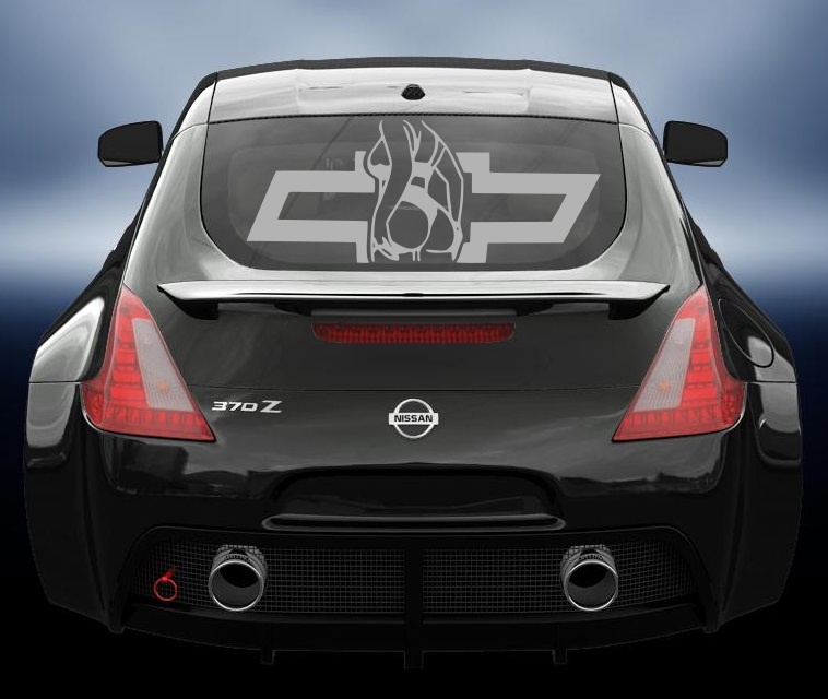 Chev badge girl vinyl decal/sticker