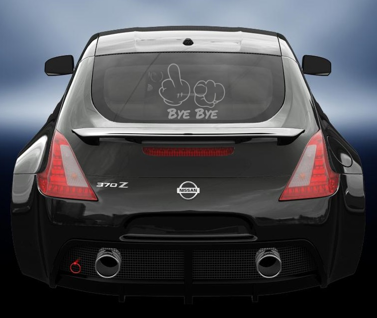 Bye Bye vinyl decal
