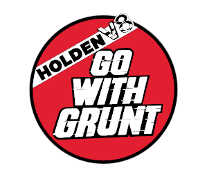 Holden Go with Grunt retro sticker