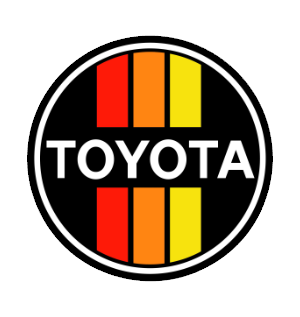 toyota retro round Sticker