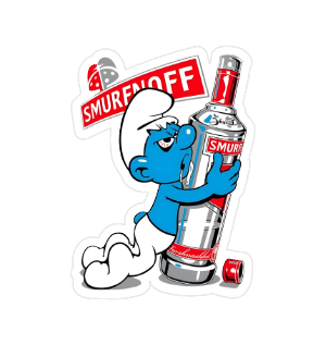 smurfnoff Vinyl Sticker