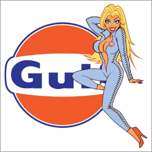 gulf vinyl sticker