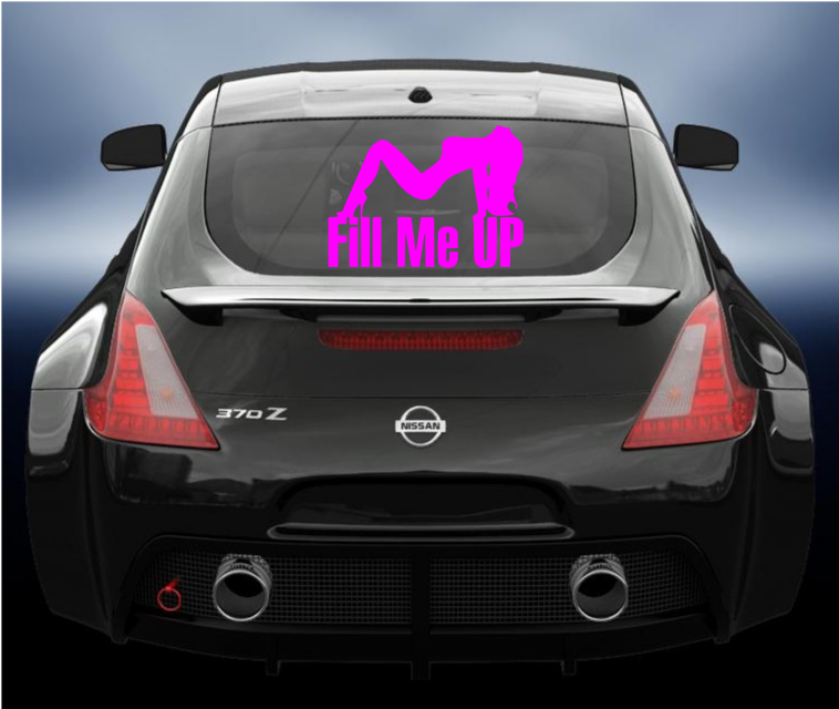 Fill her up vinyl car sticker