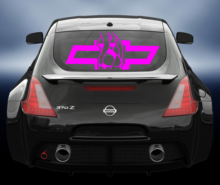 Chev badge girl vinyl decal/sticker