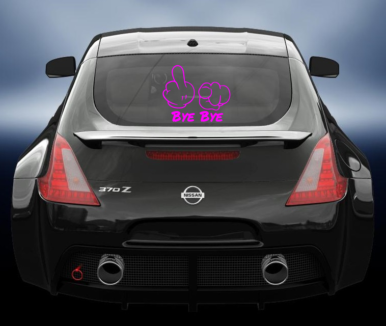 Bye Bye vinyl decal