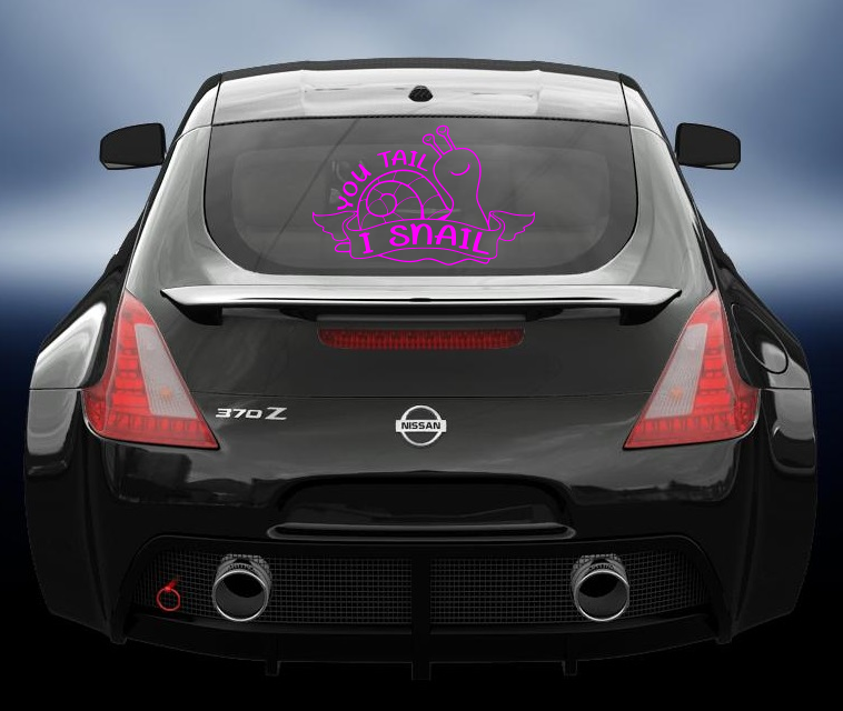 You tail i snail vinyl sticker