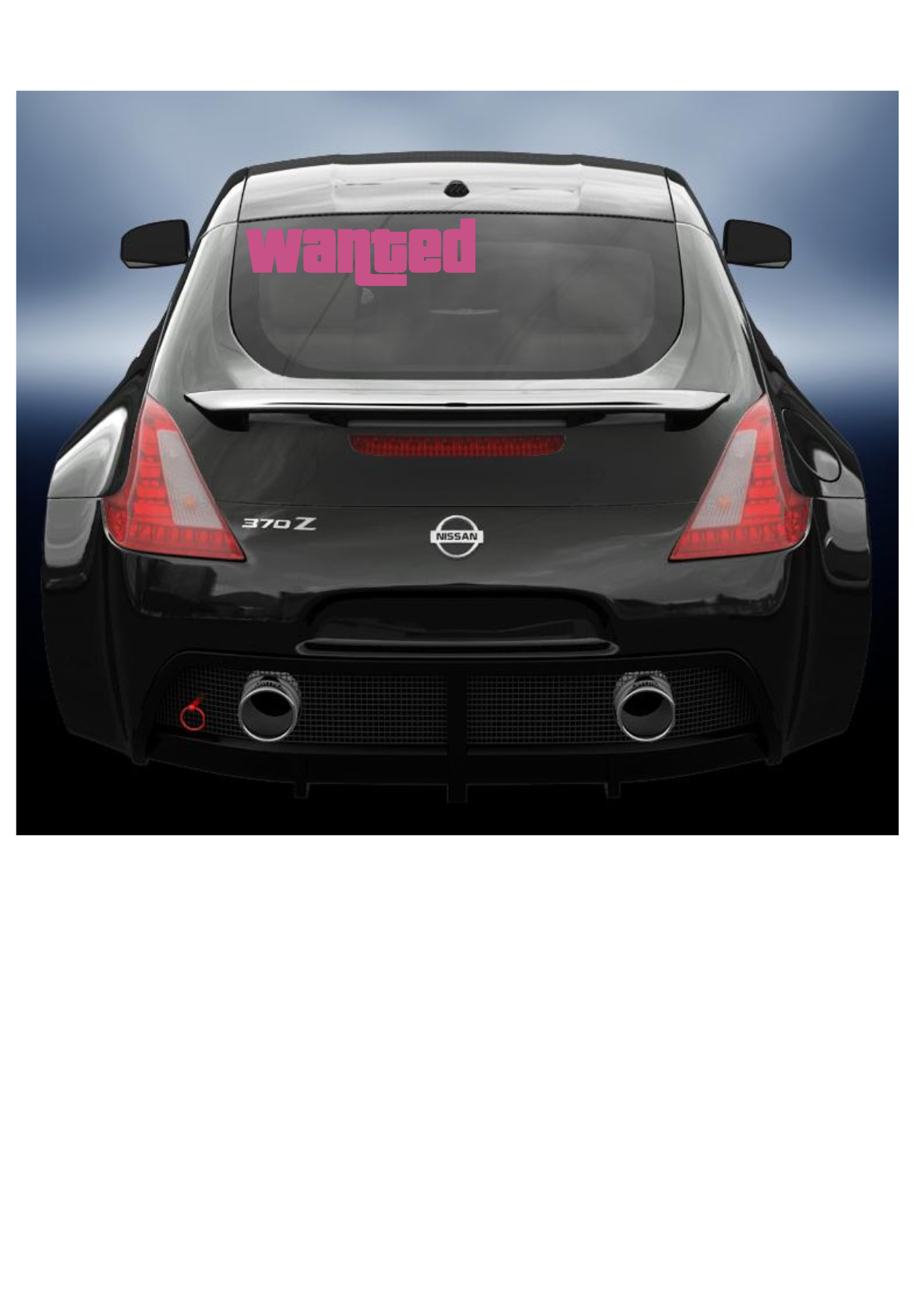 Wanted JDM style vinyl sticker/decal