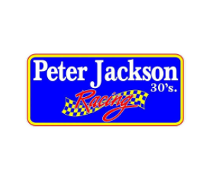Peter Jackson racing retro design printed sticker