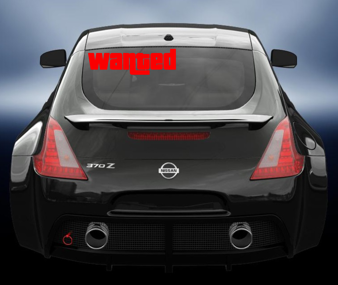 Wanted JDM style vinyl sticker/decal