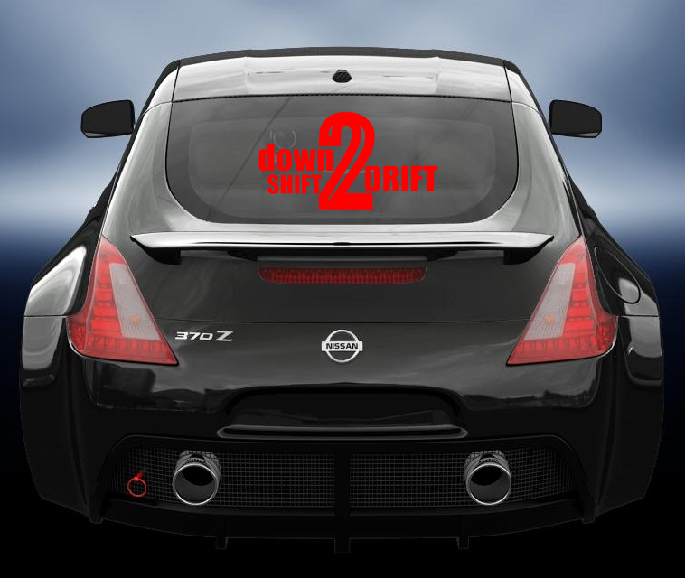 Down shift 2 drift vinyl sticker