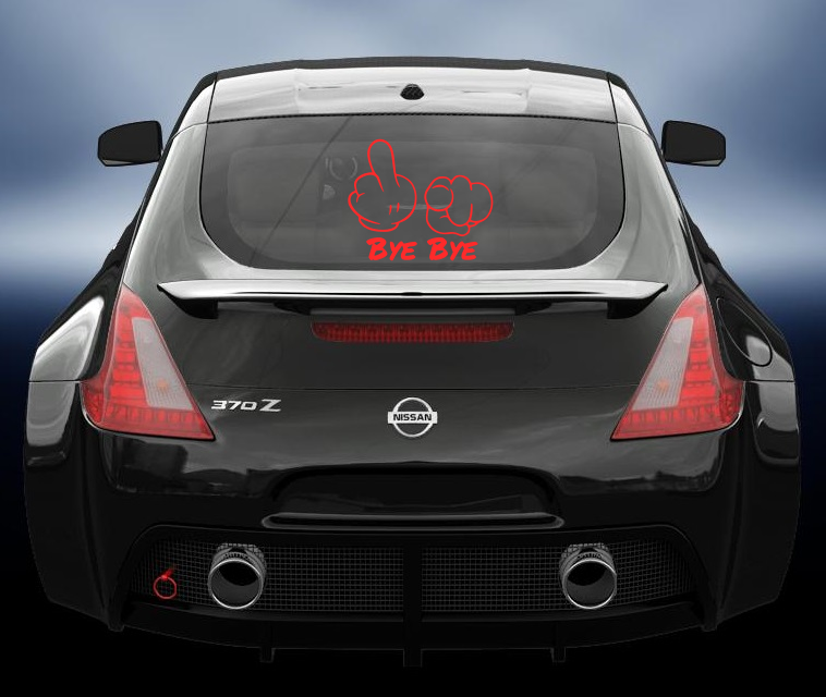Bye Bye vinyl decal