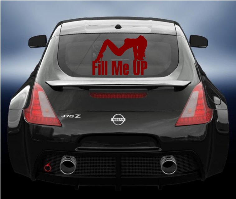 Fill her up vinyl car sticker