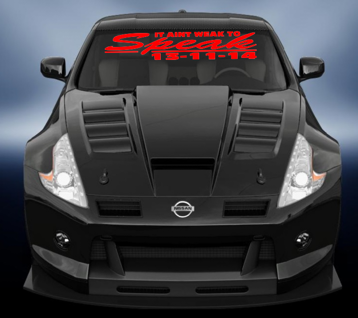 it aint weak to speak banner