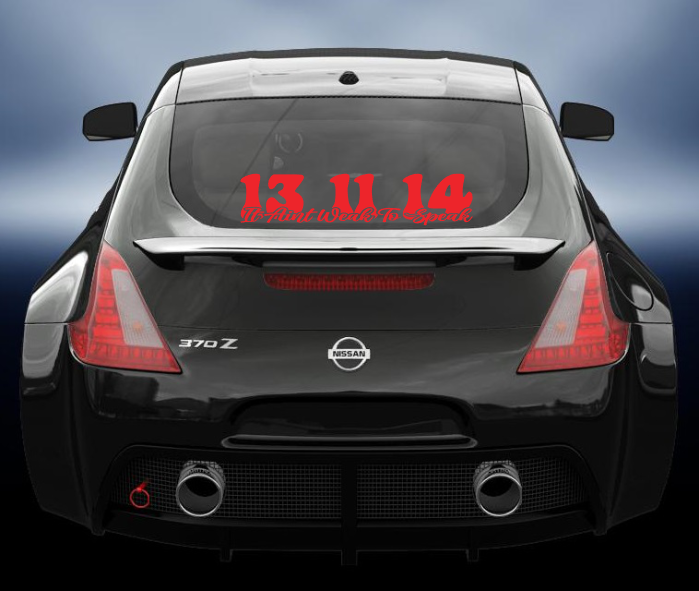 it aint weak to speak 2 vinyl Decal