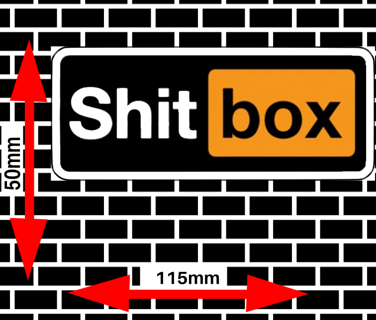 Shitbox Sticker Design 1
