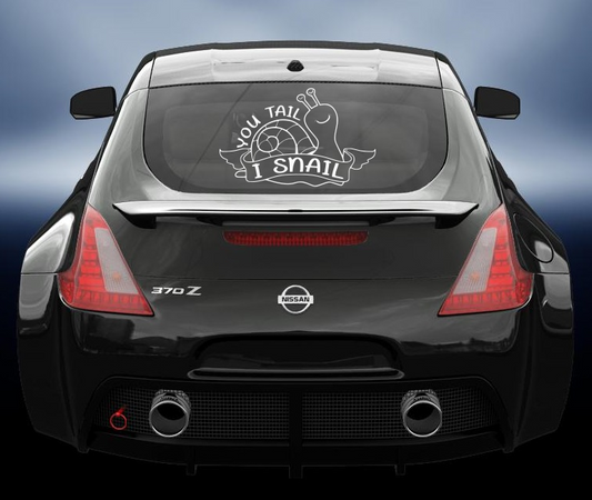 You tail i snail vinyl sticker