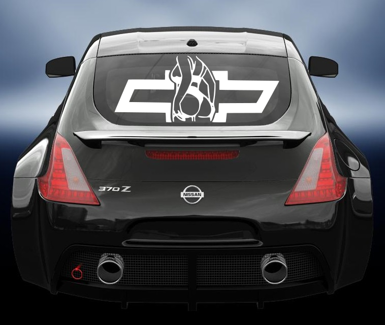Chev badge girl vinyl decal/sticker
