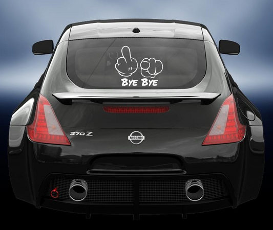 Bye Bye vinyl decal