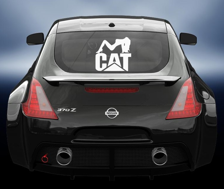 Cat girl 1 vinyl 4wd sticker/decal