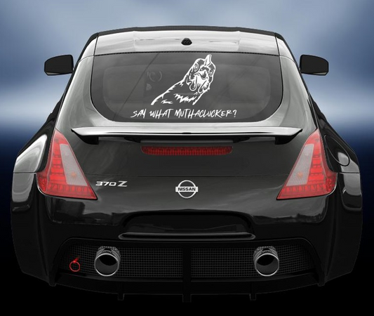 Say what Motherclucker vinyl sticker/decal