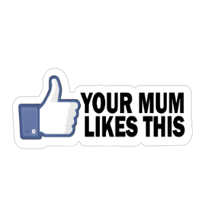 your mum likes this  Vinyl Sticker