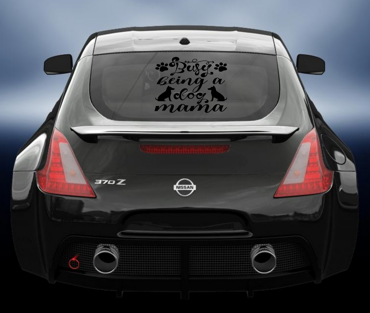 Busy being a dog mama vinyl Decal
