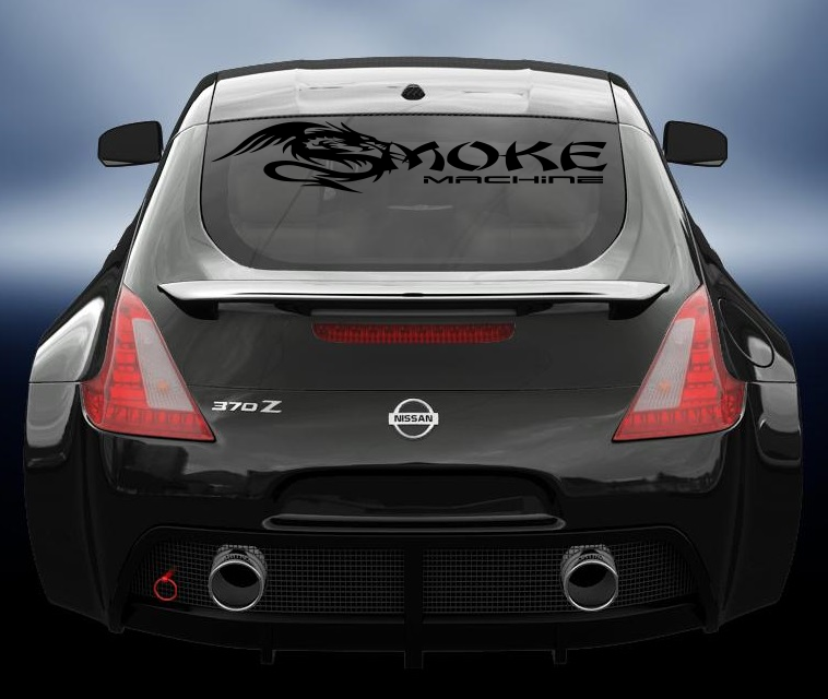 Smoke Machine JDM style car decal