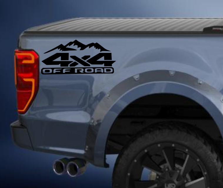 4x4 offroad vinyl sticker/decal comes in a pack of 2