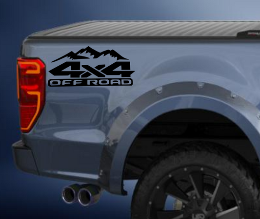 4x4 offroad vinyl sticker/decal comes in a pack of 2