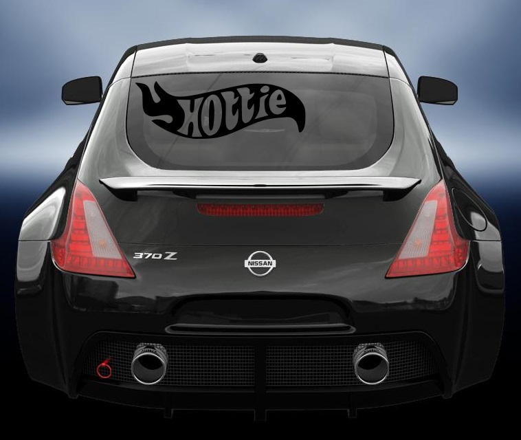 Hottie vinyl decal