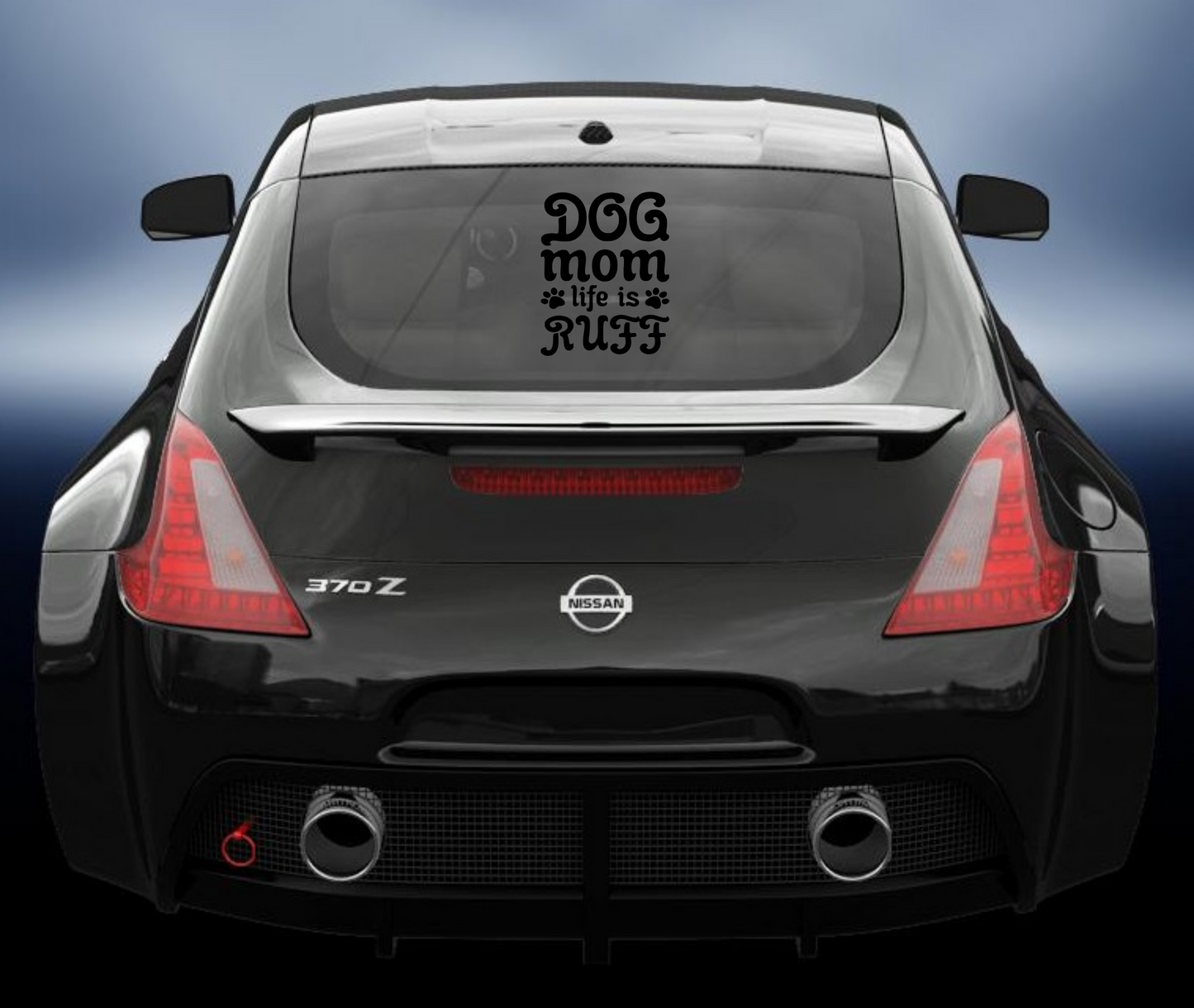 Dog mum life is ruff vinyl Decal